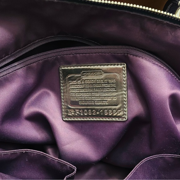 Coach Poppy Tartan Plaid Limited Edition Large Tote - Picture 4 of 4